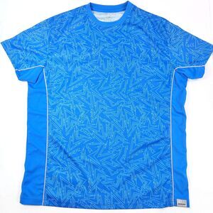 Polaris RZR Men Large Short Sleeve Blue Geometric Athletic Racing Performance